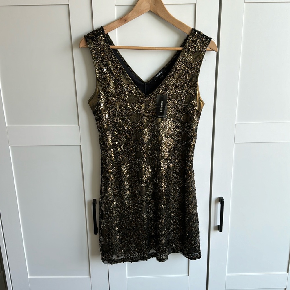Express Sequins Mini Dress
